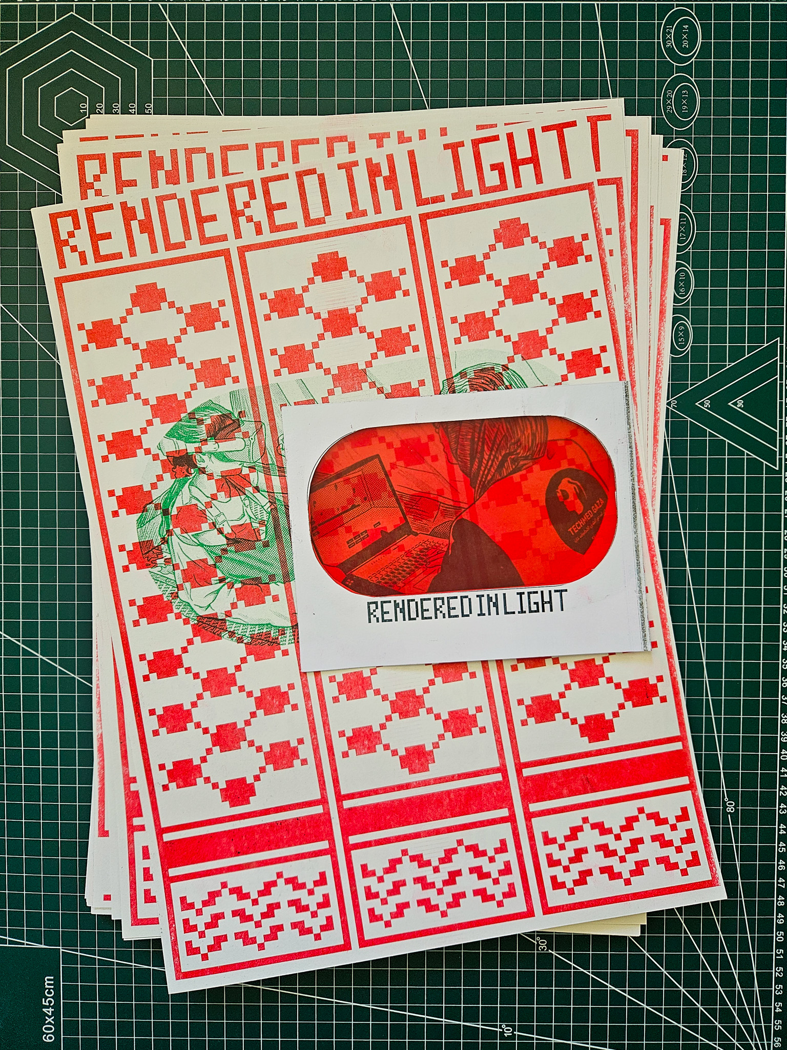RENDERED IN LIGHT - Riso print - A3 - Image 3